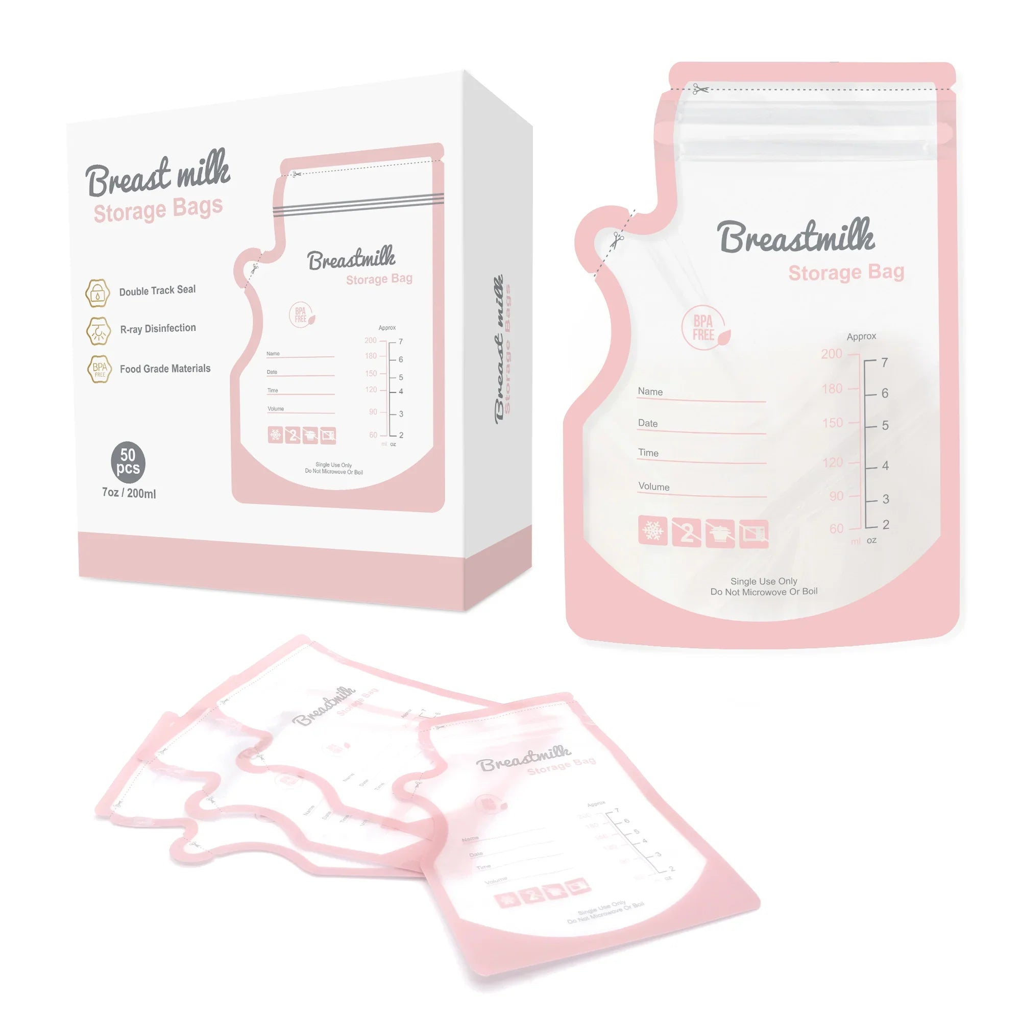 Evite 50 opbevaringsposer til modermælk